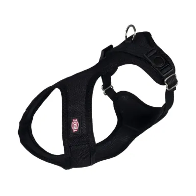 Шлея для собак Trixie Soft м'яка XXS-XS 25-35 см/15 мм чорна (4047974162415)