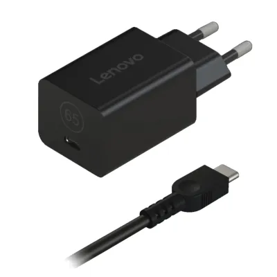 Блок живлення до ноутбуку Lenovo 65W GaN Nano Adapter USB Type-C (40AWGN65EU)