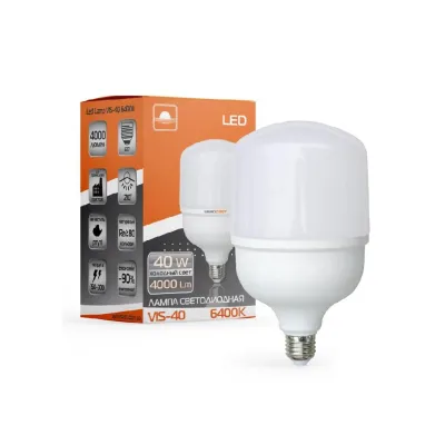 Лампочка Євросвітло 40Вт 6400К (VIS-40-E27)