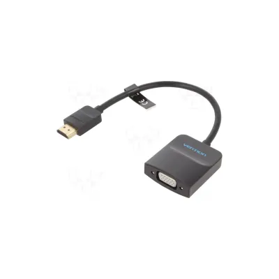 Переходник HDMI M to VGA F 0.15m black Vention (42154)
