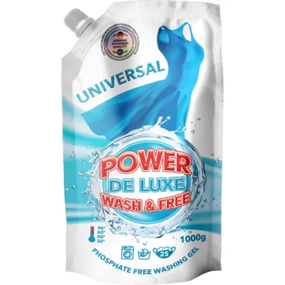Гель для прання Power De Luxe Універсальний 1 кг (4260637720863)