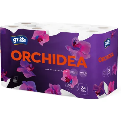 Туалетний папір Grite Orchidea 3 шари 24 рулони (4770023348132/4770023351507)