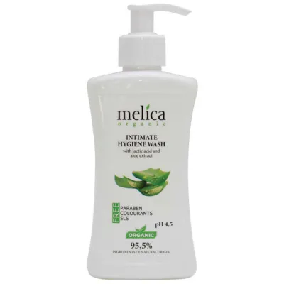 Гель для інтимної гігієни Melica Organic з молочною кислотою та екстрактом алое 300 мл (4770416342105)
