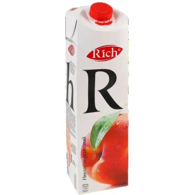 Сік Rich Персиковий нектар з м'якоттю 1 л (4820039352705)
