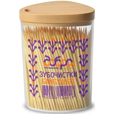 Зубочистки Добра Господарочка Бамбукові Колекція Вибійка 350 шт. (4820086524018)