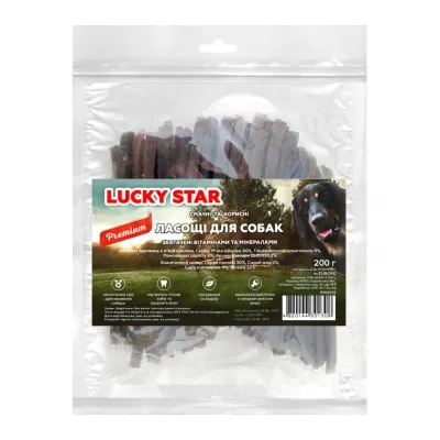 Ласощі для собак Lucky Star брусочки з м'яса кролика 10 см 200 г (4820144301308)