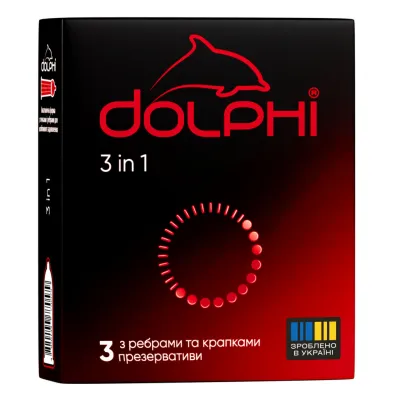 Презервативи Dolphi 3 in 1 3 шт. (4820144770579)