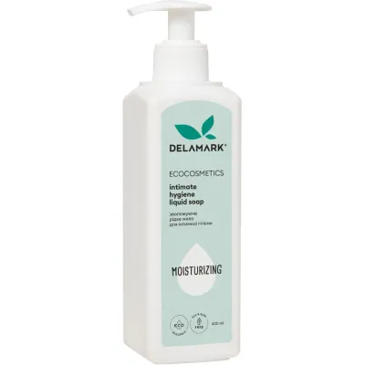 Мило для інтимної гігієни DeLaMark зволожуюче 400 мл (4820152331502)