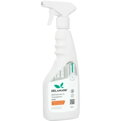 Засіб для миття скла DeLaMark Жасмин та квітка апельсину 500 мл (4820152333780)