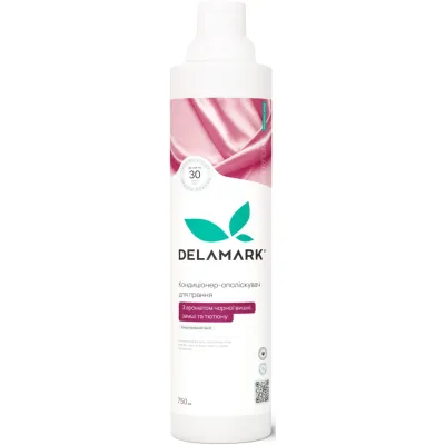 Кондиціонер для білизни DeLaMark З ароматом чорної вишні, замші та тютюну 750 мл (4820152333803)