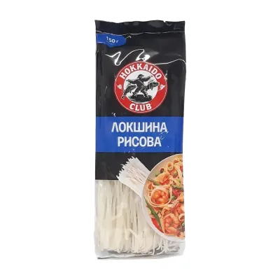 Макарони Hokkaido Club Вермішель Локшина рисова 150 г (4820172443384)
