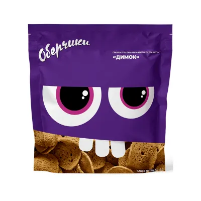 Сухарики Обертоси пшенично-житні зі смаком Димка 50 г (4820173480647)