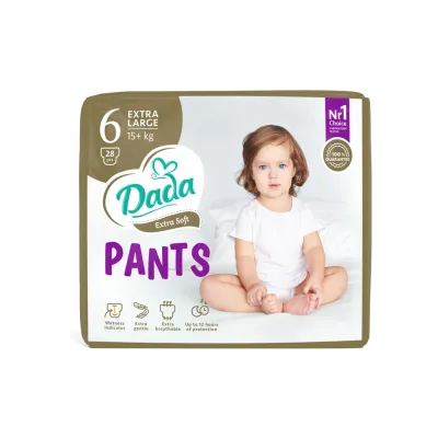 Підгузки Dada Extra Soft 6 XL (15+ кг) 28 шт (4820174980696)