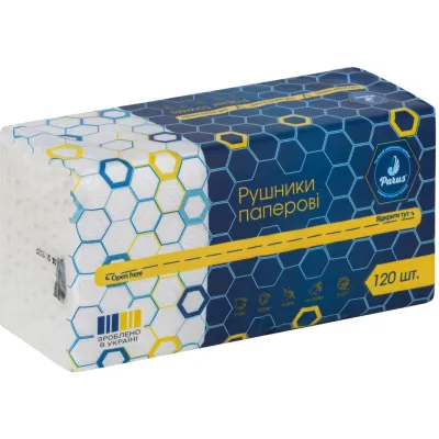 Паперові рушники Parus 2 шари 120 шт. (4820205440205)