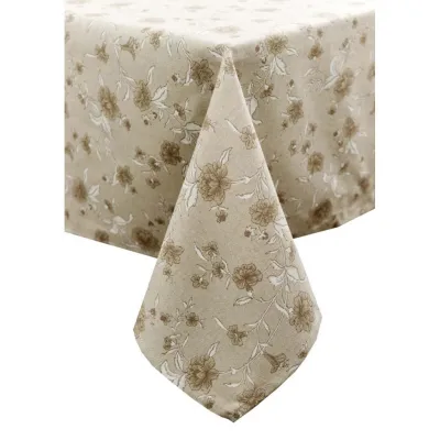 Скатертина Прованс Квіти беж Господиня 180х136 см (4823093450912)