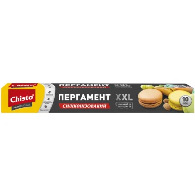 Папір для випічки пергаментний Chisto Professional XXL Широкий Силіконізований 38 см 10 м (4823098412380)