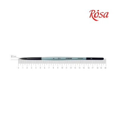 Пензлик для малювання Rosa Синтетика кругла, STREAM 132, № 5 (4823098517191)