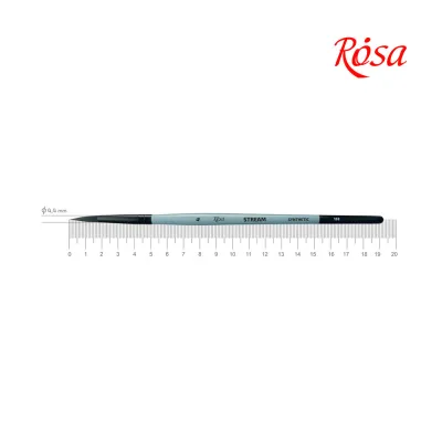 Пензлик для малювання Rosa Синтетика кругла, STREAM 132, № 4 (4823098517207)