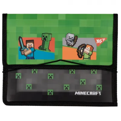 Папка для зошитів Yes В5 на резинці пластикова Minecraft Heroes (492207)