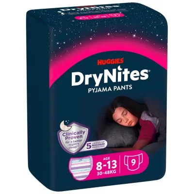 Підгузки Huggies DryNites для дівчаток 8-13 років 9 шт (5029053527604)