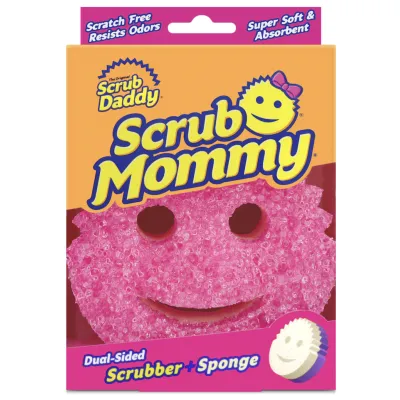 Губки кухонні Scrub Daddy Scrub Mommy Рожево-фіолетова 1 шт. (5060481022040/5060481023900)