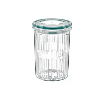 Харчовий контейнер Irak Plastik Fresh круглий 1,5 л з друшляком прозорий (5376)