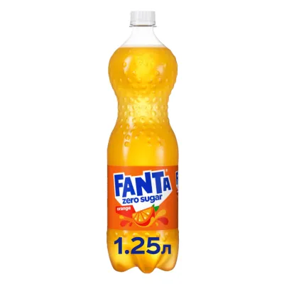 Напій Fanta Zero Sugar Безалкогольний сильногазований соковмісний Апельсин 1.25 л (5449000102393)