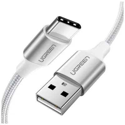 Дата кабель USB 2.0 AM to USB-C 1.5m 3.0A 18W US288 White Ugreen (60132)