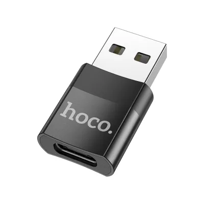 Перехідник UA17 USB M to USB-C F USB2.0 Black HOCO (6931474762009)