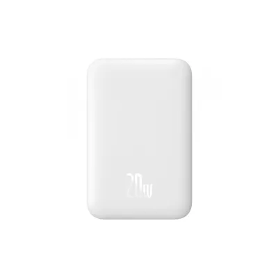 Батарея універсальна Baseus Magnetic Wireless Mini Air 6000mAh 20W PD, QC, Qi-15W, White (6932172641429)