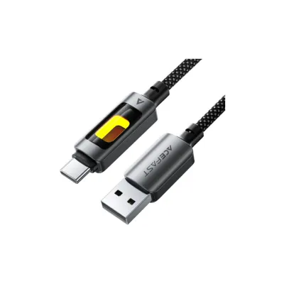 Дата кабель USB 2.0 AM to USB-C 1.2m 60W black Acefast (6974316284673)