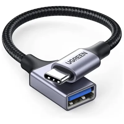 Перехідник OTG USB 3.0 AF to USB-C 0.1m US378 black Ugreen (70889)