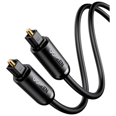 Кабель мультимедійний Optical Toslink 1.5m AV122 black Ugreen (70891)