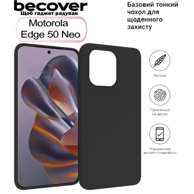Чохол до мобільного телефона BeCover Motorola Edge 50 Neo Black (712744)