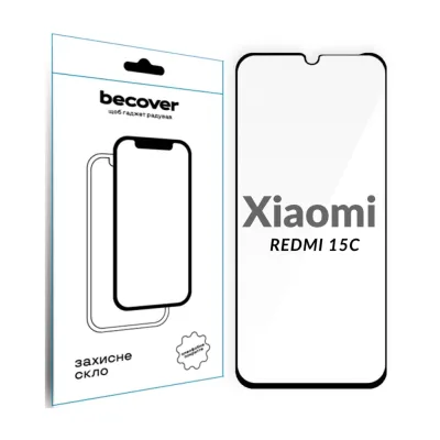 Скло захисне BeCover Xiaomi Redmi 15C 4G/5G Black (713907)