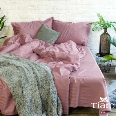 Постільна білизна Tiare 73 Сатин Страйп Кольоровий полуторний (73_Stripe_pl)