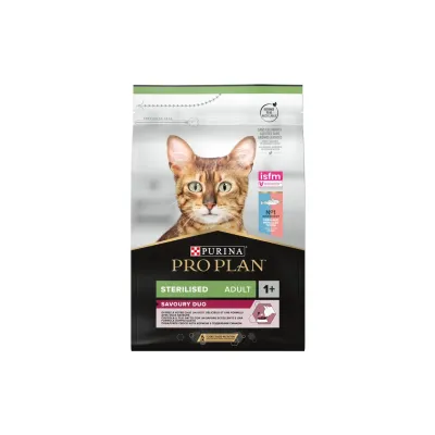 Сухий корм для кішок Purina Pro Plan Sterilised Adult 1+ Savoury Duo Після стерилізації З тріскою та фореллю 3 кг (7613036732550)
