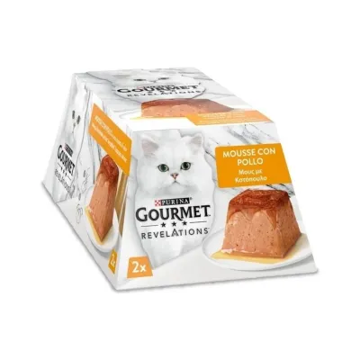 Паштет для котів Purina Gourmet Revelations мус з куркою 2х57 г (7613287070081)