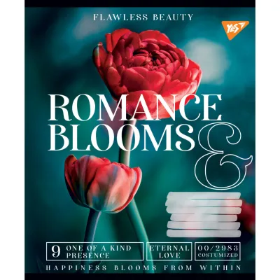 Зошит Yes А5 Romance blooms 48 аркушів, лінія (766460)