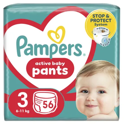 Підгузки Pampers трусики Pants Розмір 3 (6-11 кг) 56 шт. (8006540068663)