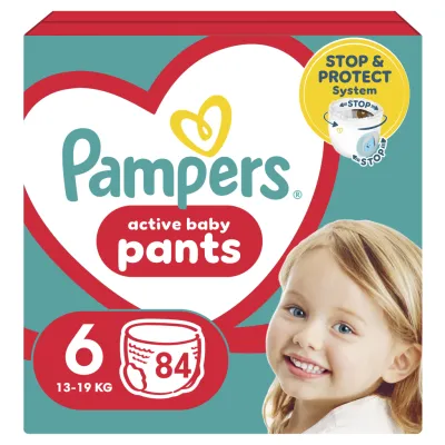 Підгузки Pampers трусики Pants Giant Розмір 6 (14-19 кг) 84 шт (8006540069530)