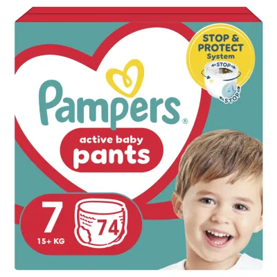 Підгузки Pampers трусики Pants Giant Розмір 7 (17+ кг) 74 шт. (8006540069622)