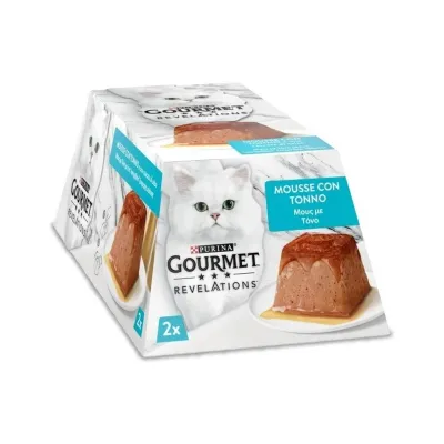 Паштет для котів Purina Gourmet Revelations мус з тунцем 2х57 г (8445291938014)