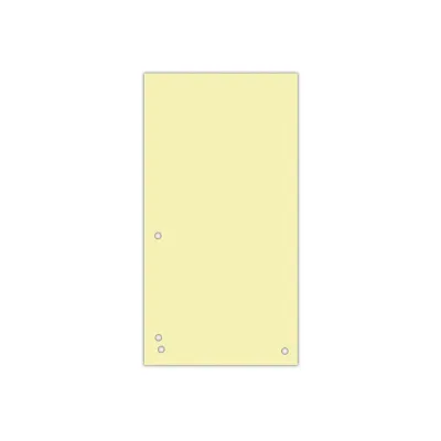 Роздільник сторінок Donau 105 х 230 мм 100шт картон, жовтий (8620100-11PL)