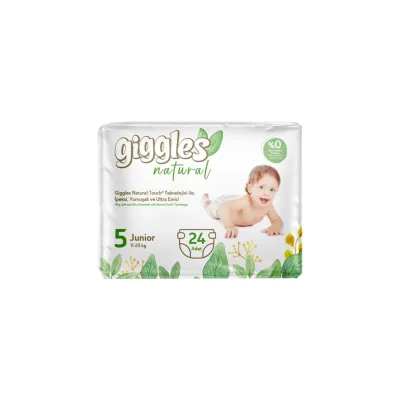 Підгузки Giggles Natural 5 Junior 11-25 кг 24 шт (8680131206414)