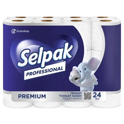 Туалетний папір Selpak Professional Premium 3 шари 24 рулони (8690530118201)