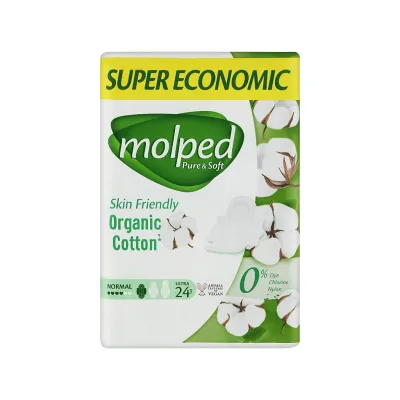 Гігієнічні прокладки Molped Pure&Soft Normal 4 краплі 24 шт. (8690536829026)