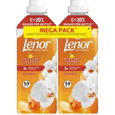 Кондиціонер для білизни Lenor Золота орхідея та ваніль 2 х 1.239 л (8700216880855)
