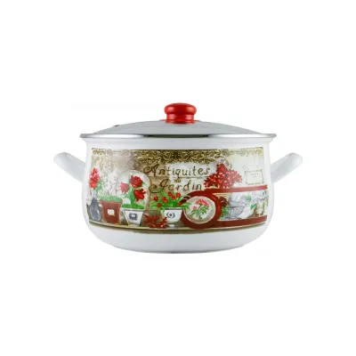 Кастрюля Gusto GT-T-116-FG Цветочный сад 16 см 2,1 л (87710)