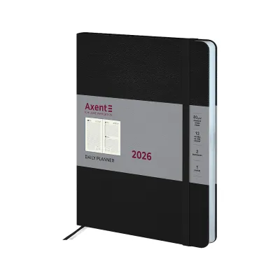Еженедельник Axent датированный 2026 Grand Strong, 195х255, черный (8830-26-01-A)